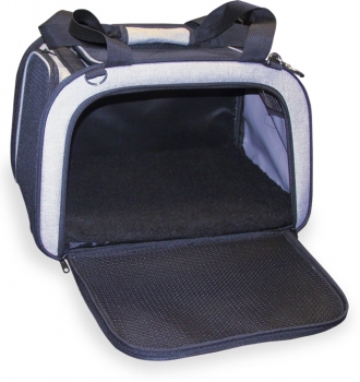 Dog & Cat Carrier Hundetragetasche grau