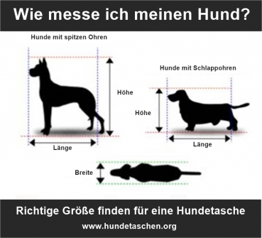 FLUGZEUG Hundetasche 51x24x25 cm
